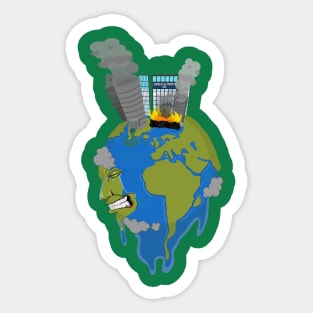 Earth in Anguish Sticker